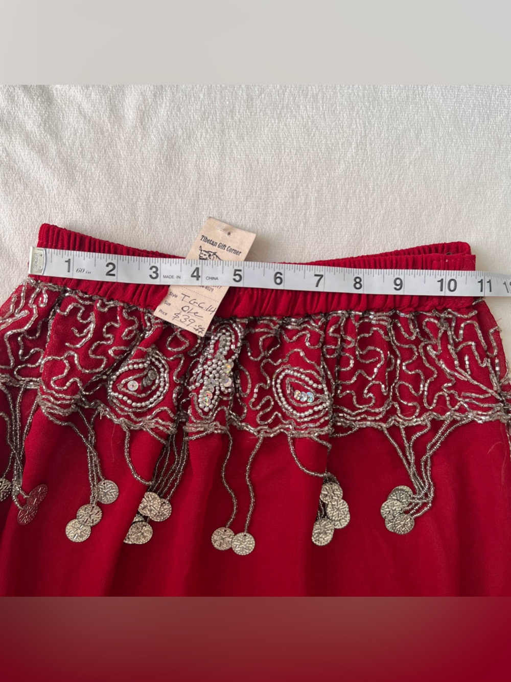 Belly Dance Bohemian Show Skirt Coin Belt Tribal Waist Festival EDC Coachella - Picture 6 of 8